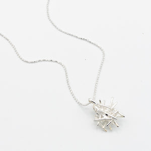 Silver Nest Pendant Necklace