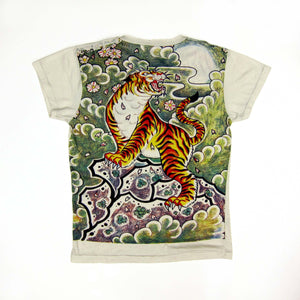 Noh Masks and Tiger of The Wild Tattoo T Shirt